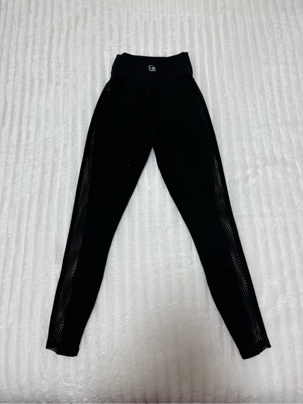 Bombshell Sportswear Black High-Waist Mesh Leggings
